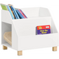 Kids Storage Bookcase 3 Compartments White