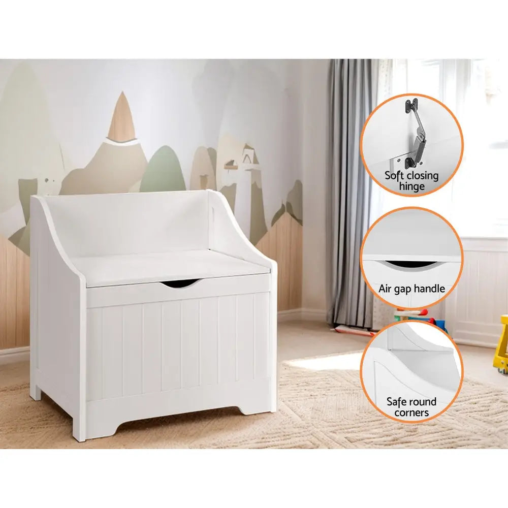 Kids Toy Box Chest Children Storage Clothes Toys Organiser Square