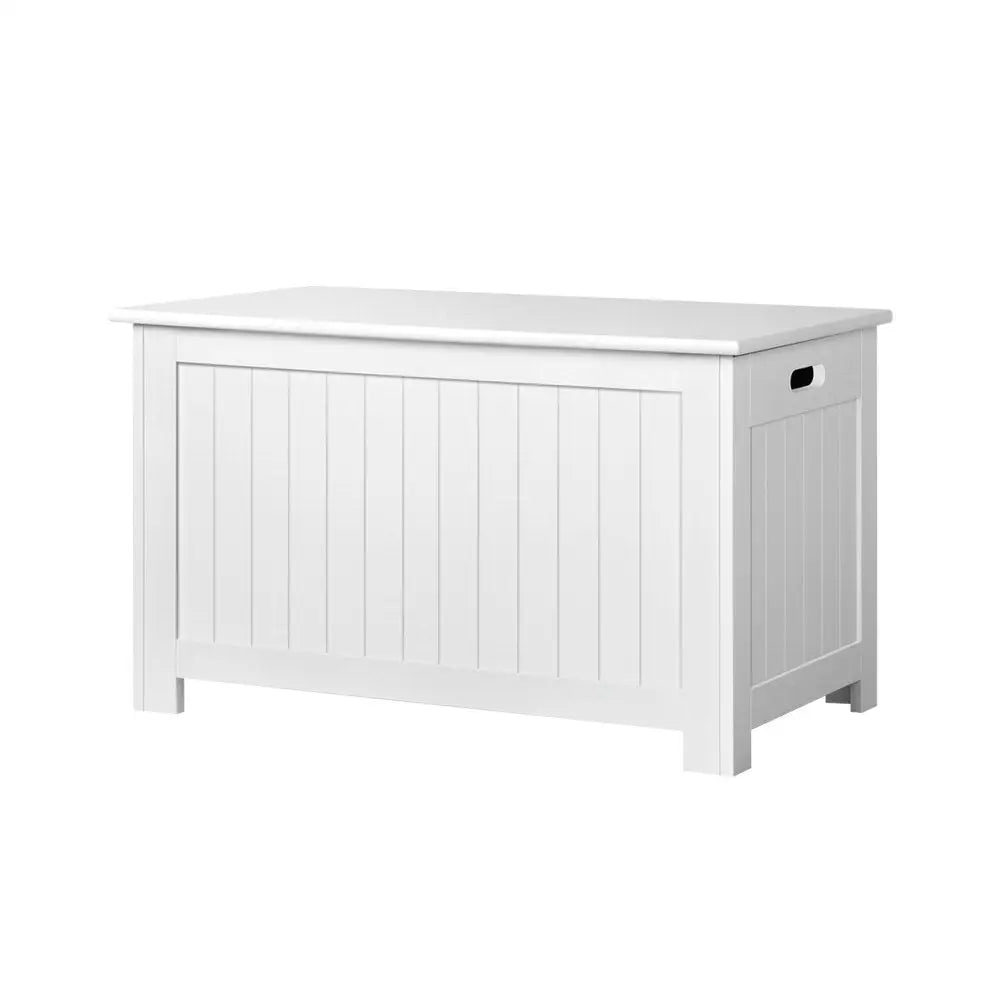 Kids Toy Box Chest Storage Blanket Children Clothes Room Organiser White