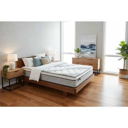 King Mattress in Gel Memory Foam 6 Zone Pocket Coil Soft Firm Bed 30cm Thick