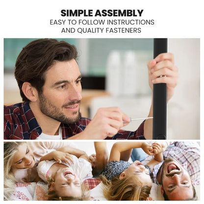 Kingston Slumber 2in1 King Single Metal Bunk Bed Frame with Modular Design Dark Matte Grey