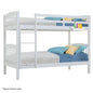 Kingston Slumber Wooden Kids Bunk Bed Frame with Modular Design that can Convert to 2 Single White
