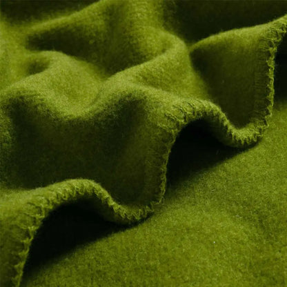 Laconia 400gsm Premium Australian Pure Wool Blanket Moss Green Double