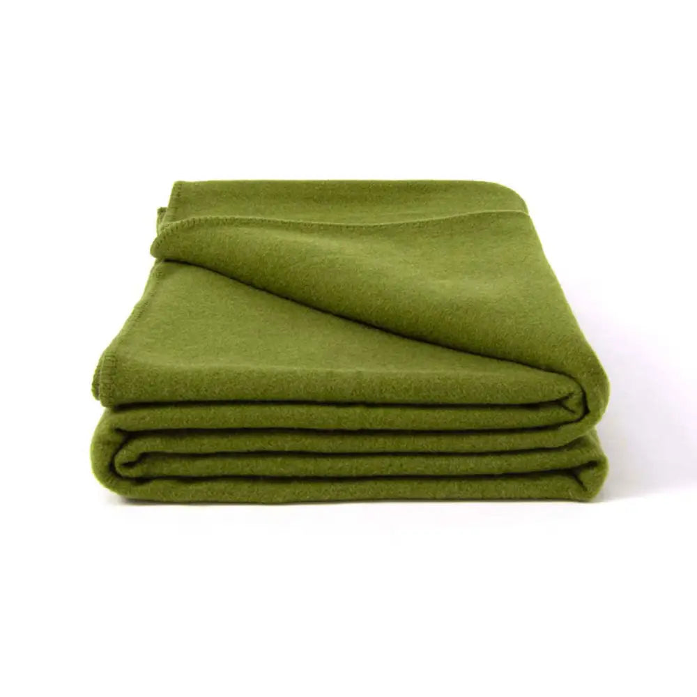 Laconia 400gsm Premium Australian Pure Wool Blanket Moss Green Double
