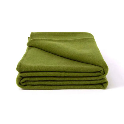 Laconia 400gsm Premium Australian Pure Wool Blanket Moss Green Double