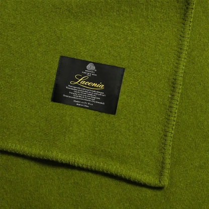 Laconia 400gsm Premium Australian Pure Wool Blanket Moss Green Double