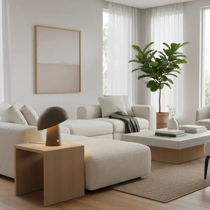 Led Cordless Mushroom Usb Rechargeable Table Lamp Dimming Night Light - Steel Grey