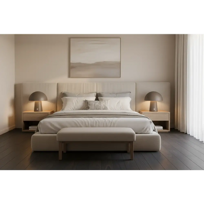 Led Cordless Mushroom Usb Rechargeable Table Lamp Dimming Night Light - Steel Grey