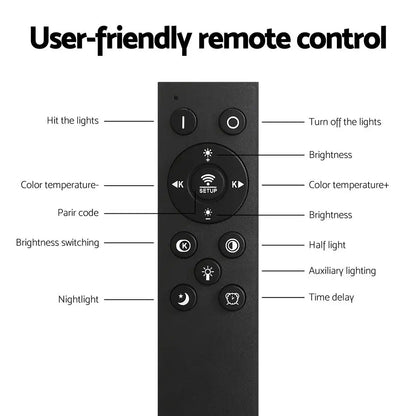 Led Floor Lamp Remote Adjustable Light Stand Home Living Room Reading