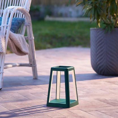 Lexon Lantern Portable Lamp with Built-in Wireless Charger - Green