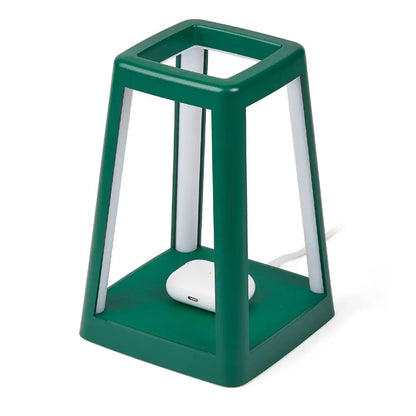 Lexon Lantern Portable Lamp with Built-in Wireless Charger - Green