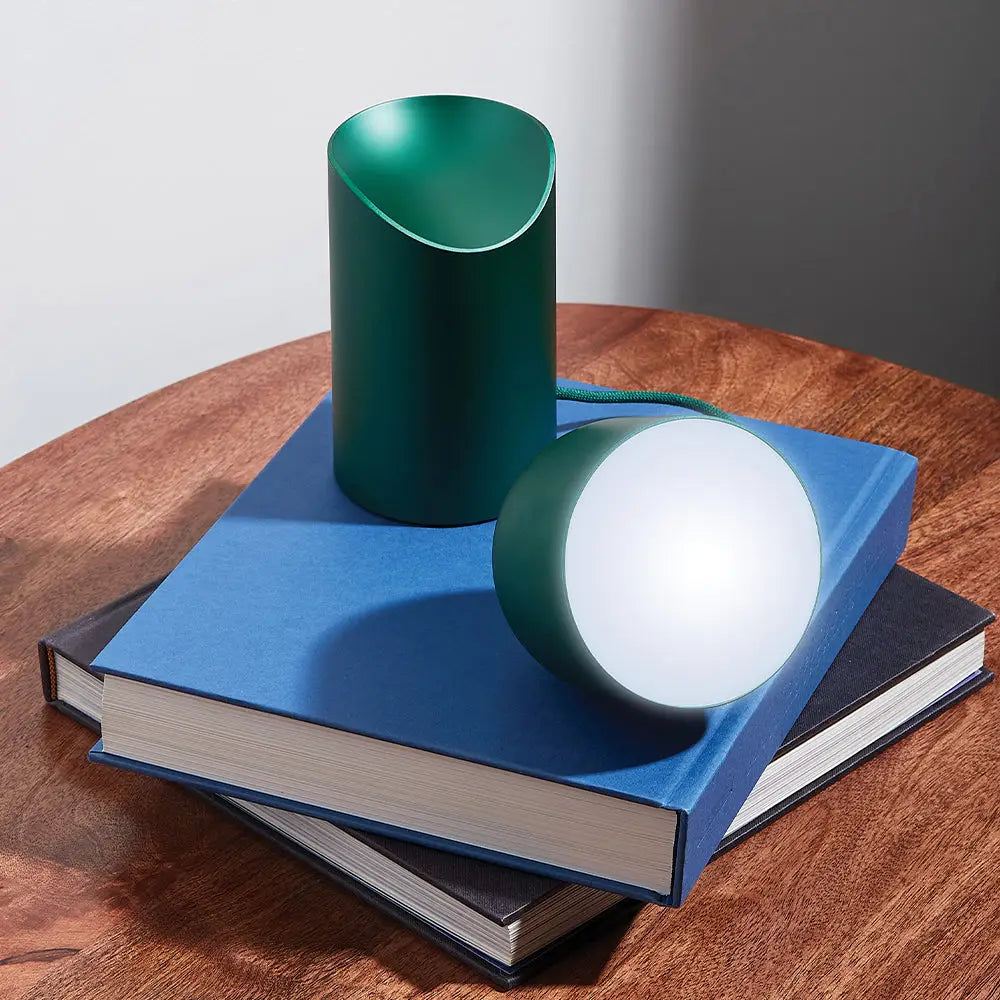 Lexon Orbe Portable Led Lamp with Moving Head - Green