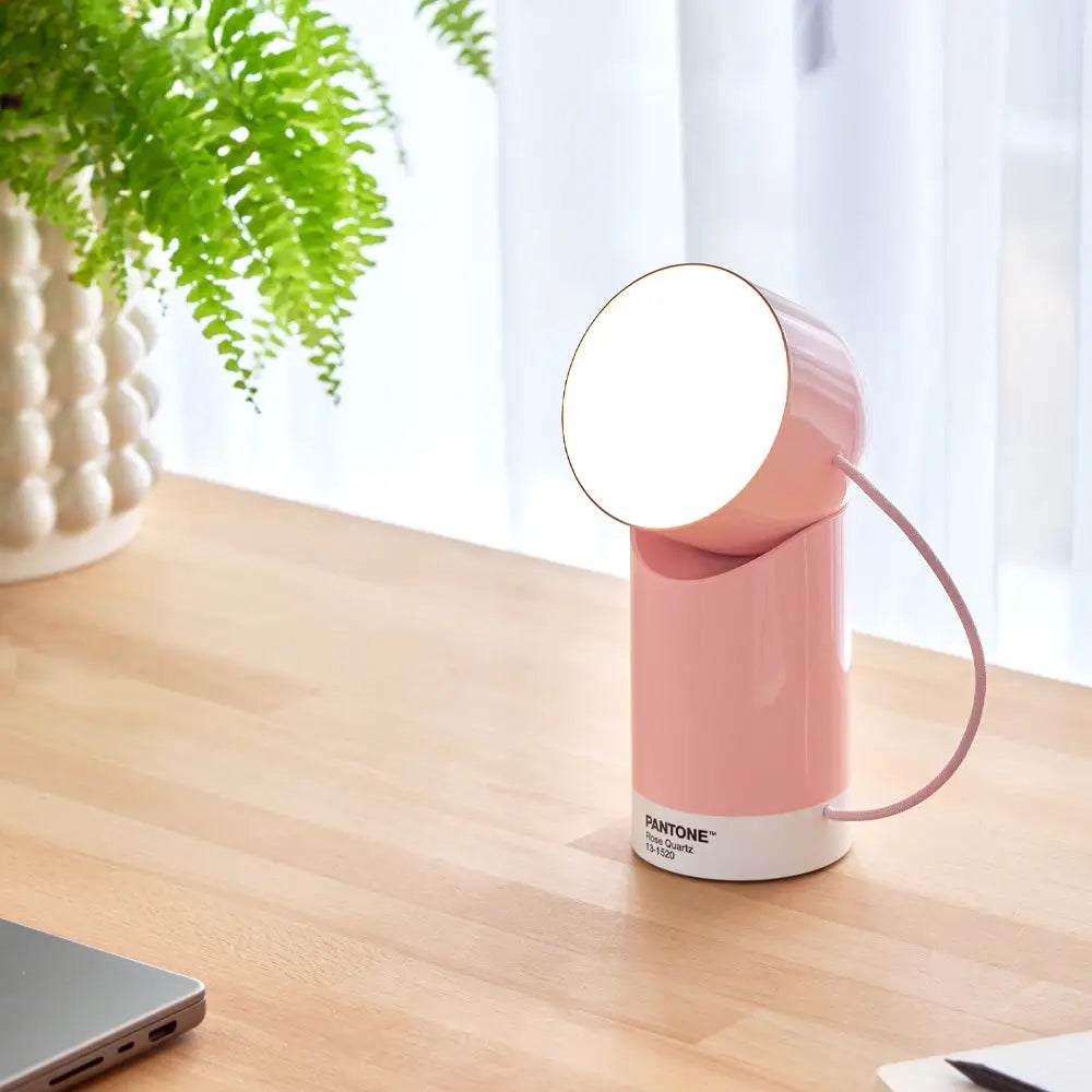 Lexon Orbe Portable Led Lamp with Moving Head Pantone - Rose Pink