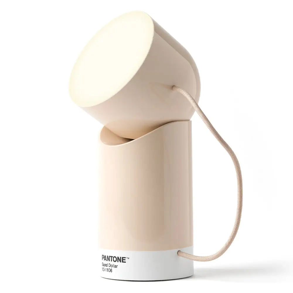 Lexon Orbe Portable Led Lamp with Moving Head Pantone - Sand