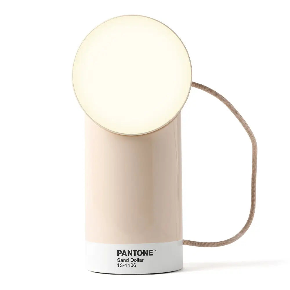 Lexon Orbe Portable Led Lamp with Moving Head Pantone - Sand