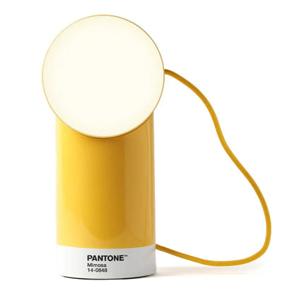 Lexon Orbe Portable Led Lamp with Moving Head Pantone - Yellow