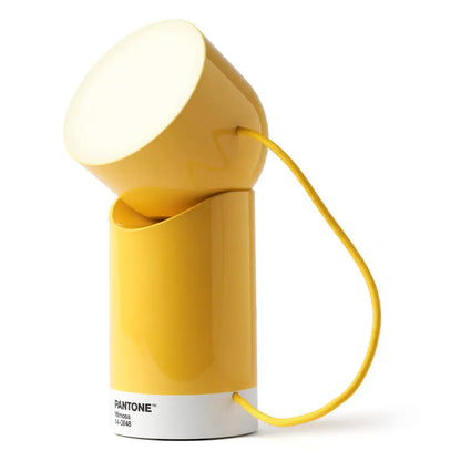 Lexon Orbe Portable Led Lamp with Moving Head Pantone - Yellow