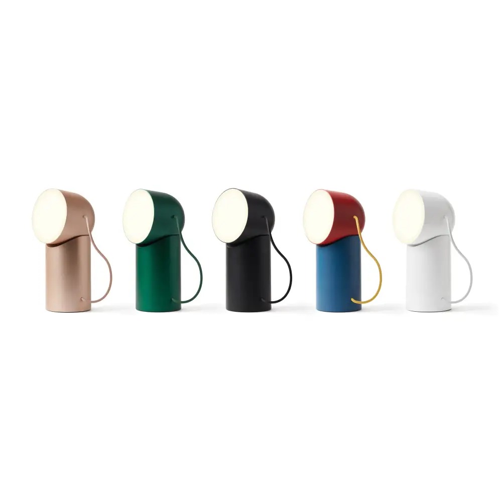 Lexon Orbe Portable Led Lamp with Moving Head - White