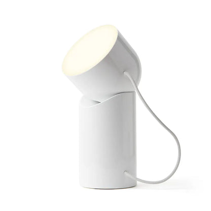 Lexon Orbe Portable Led Lamp with Moving Head - White