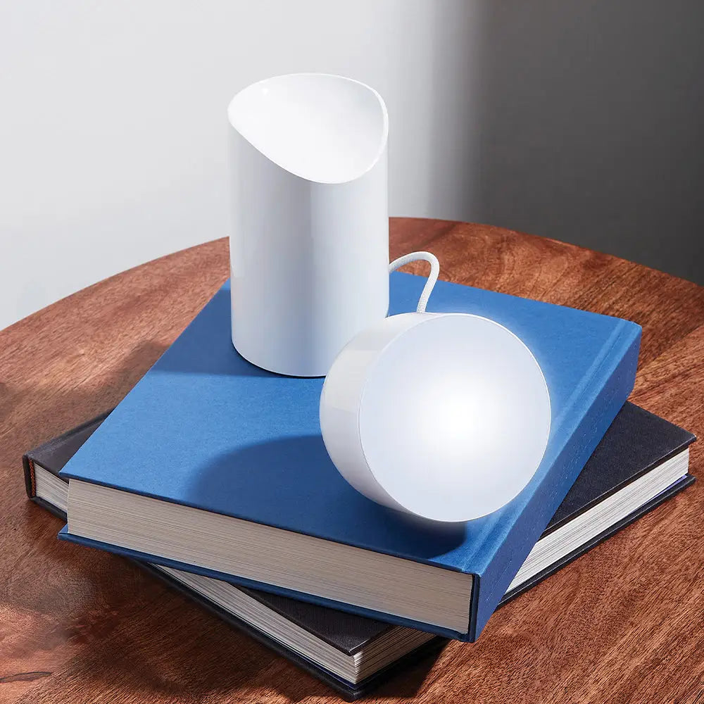 Lexon Orbe Portable Led Lamp with Moving Head - White