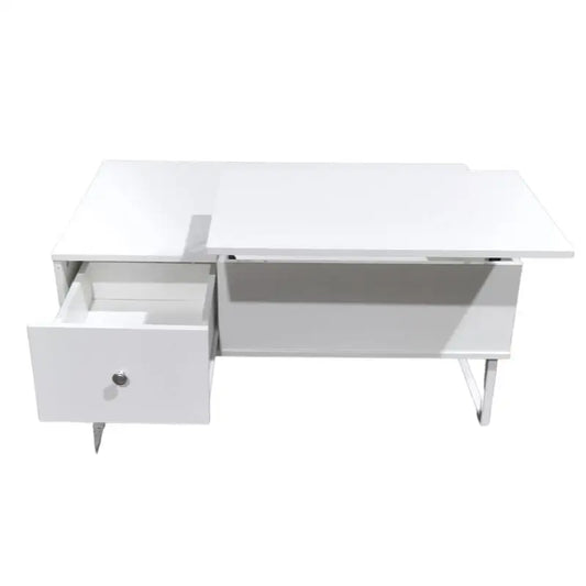 Lift Up White Coffee Table with Storage