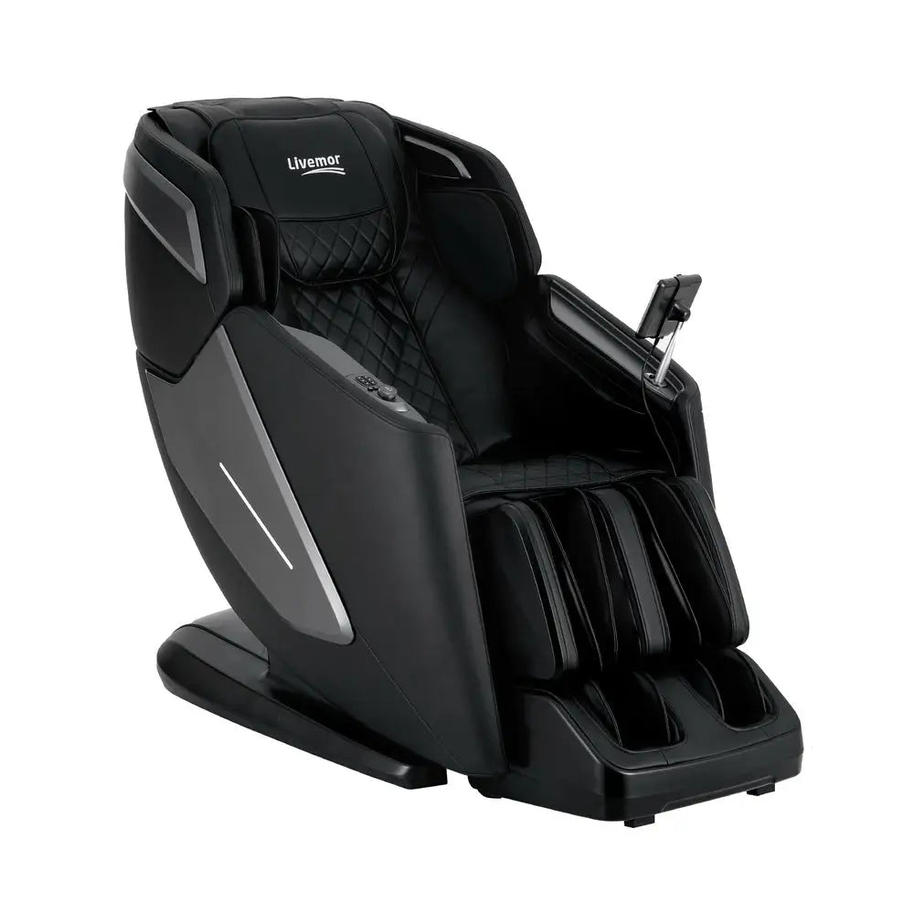 Livemor 4d Massage Chair Electric Recliner Home Massager Black