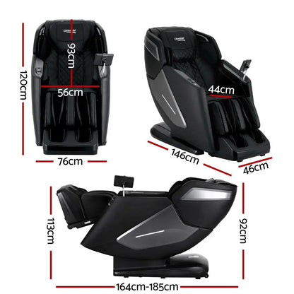 Livemor 4d Massage Chair Electric Recliner Home Massager Black