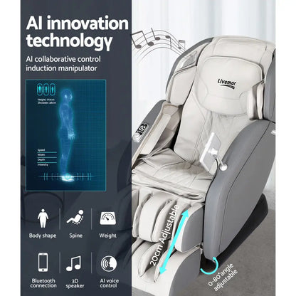 Livemor 4d Massage Chair Electric Recliner Home Massager Gary