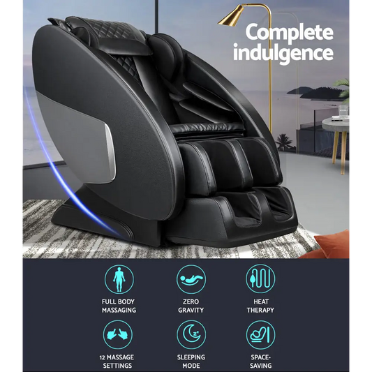 Livemor Massage Chair Electric Recliner Massager Black Ellmue