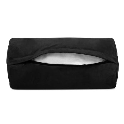 Lounge Sofa Bed 2-seater Charcoal Suede