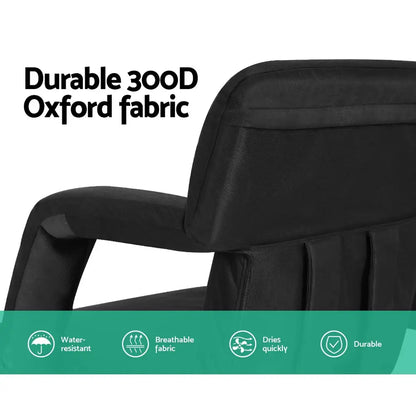 Lounge Sofa Bed with Armrest Heated Floor Recliner Futon Couch Folding Chair Cushion