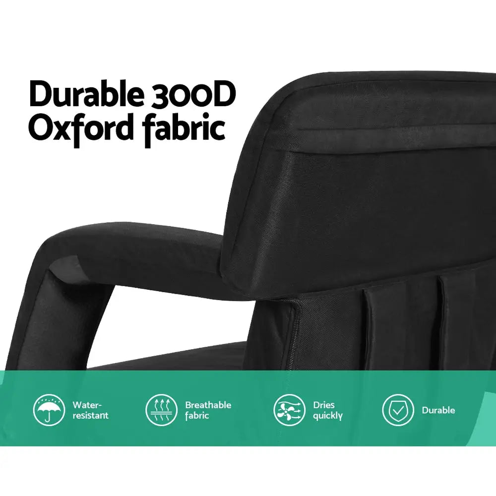 Lounge Sofa Bed with Armrest Heated Floor Recliner Futon Couch Folding Chair Cushion