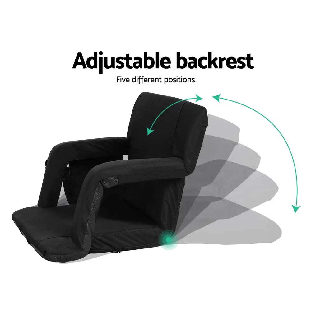 Lounge Sofa Bed with Armrest Heated Floor Recliner Futon Couch Folding Chair Cushion