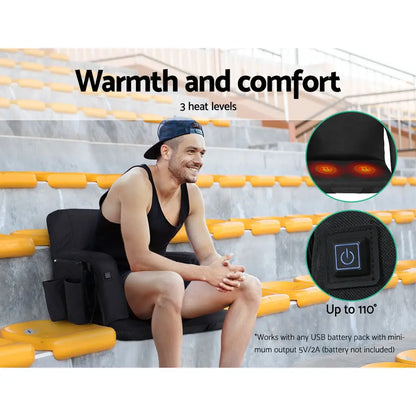 Lounge Sofa Bed with Armrest Heated Floor Recliner Futon Couch Folding Chair Cushion