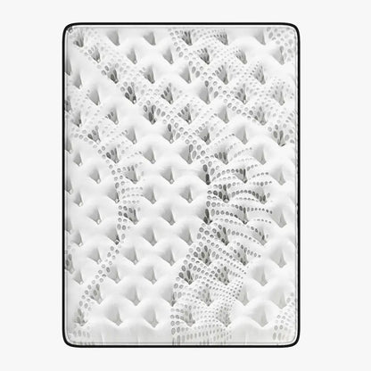 Luxopedic Pocket Spring Mattress 5 Zone 32cm Euro Top Memory Foam Medium Firm - Double - White Grey