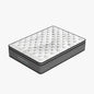 Luxopedic Pocket Spring Mattress 5 Zone 32cm Euro Top Memory Foam Medium Firm - Queen - White Grey