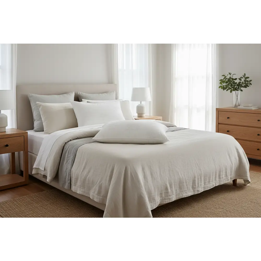 Luxor Australian Made Bamboo Cooling Pillow Standard Size Four Pack