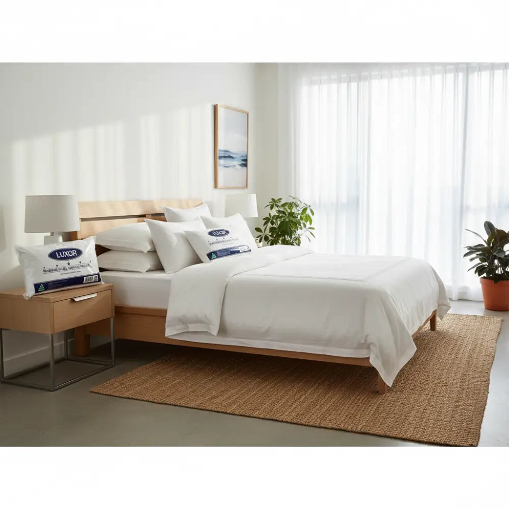 Luxor Australian Made Hotel Quality Pillow Standard Size Single Pack