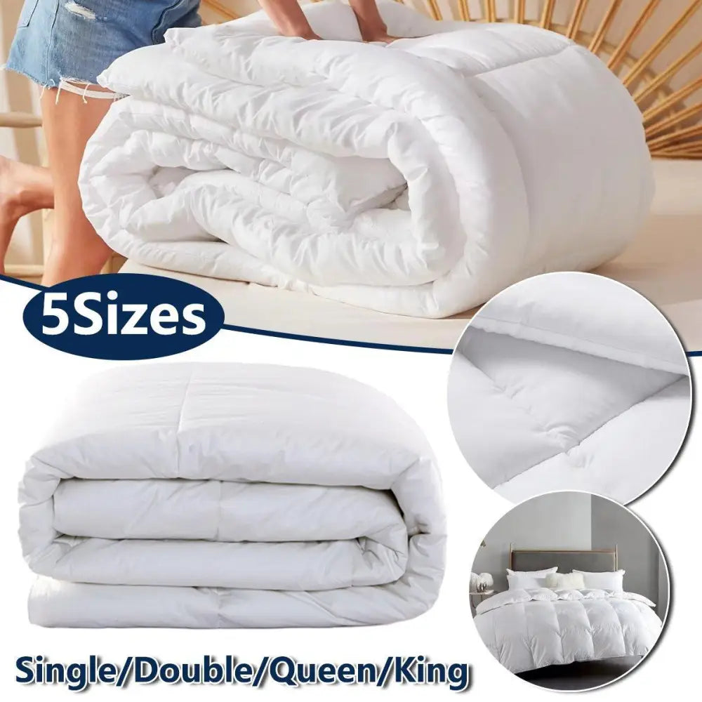 Luxury Hotel Quilt Core – Soft Microfiber Down Alternative Comforter for All Seasons - 140x210cm-brushed
