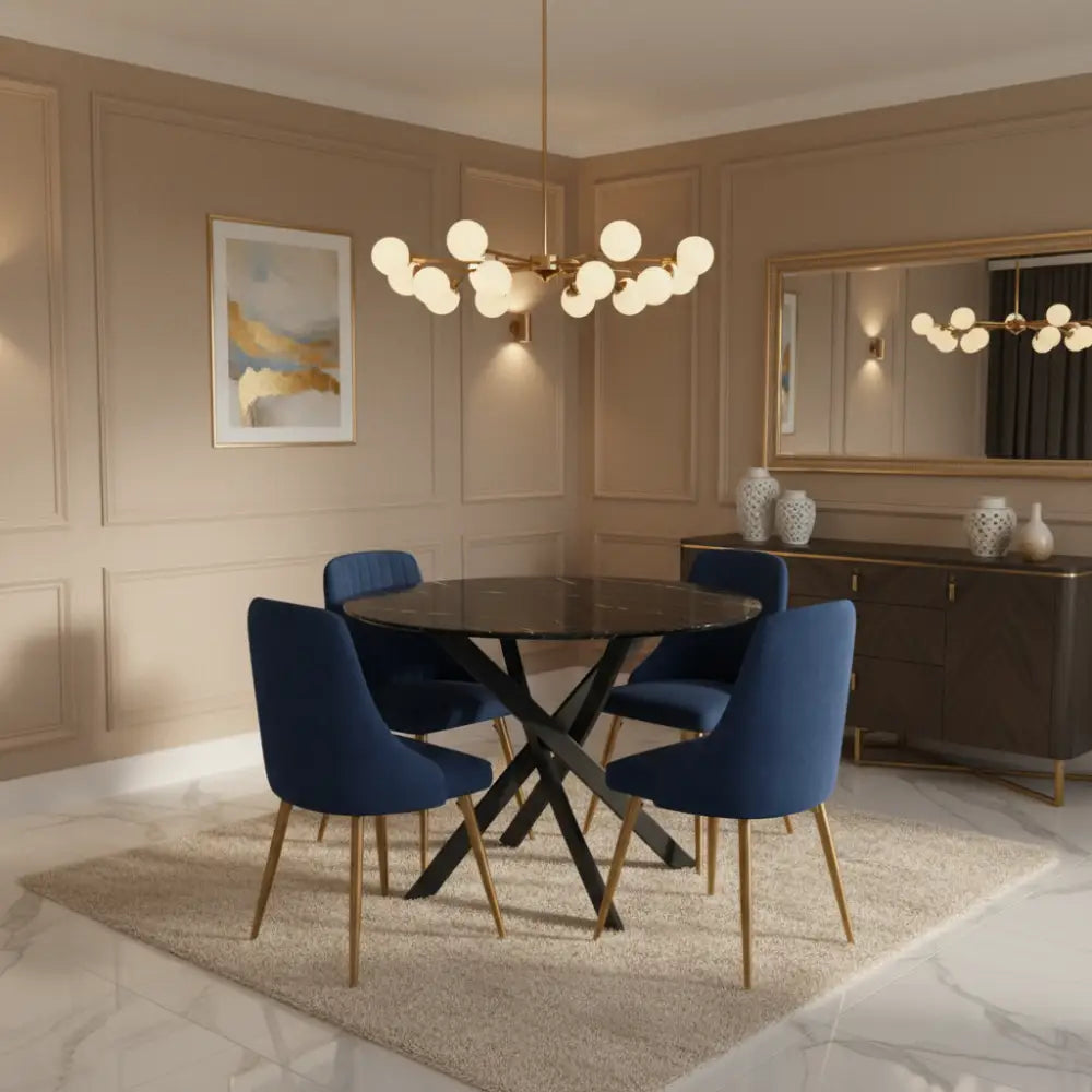 Marble Masterpiece Table and Chair Set