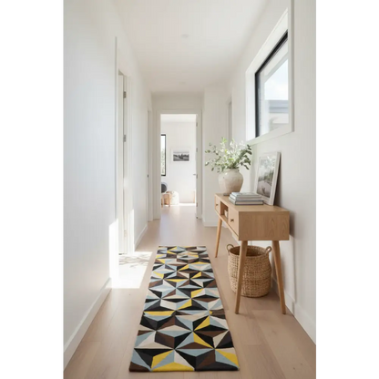 Matrix 900 Blue Runner by Rug Culture - 400x80cm - Runner