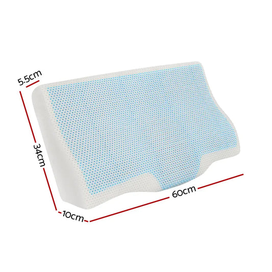 Memory Foam Contour Pillow Cool Gel Bamboo Cover