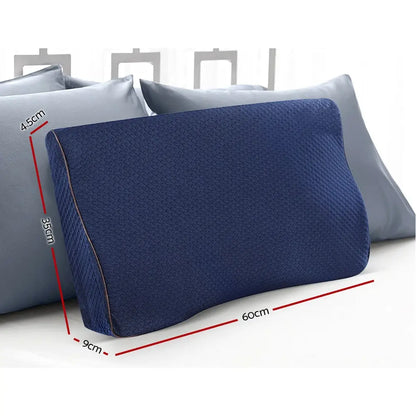 Memory Foam Contour Pillow Navy