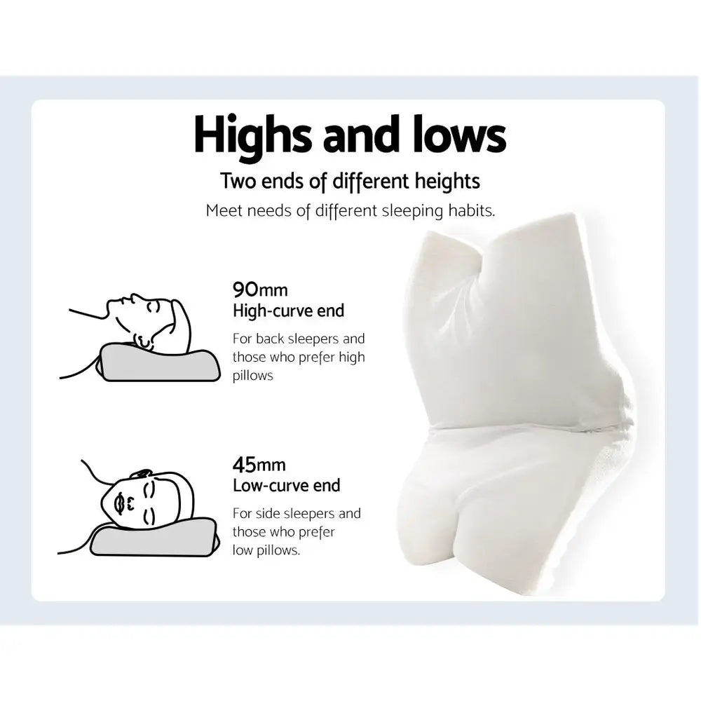 Memory Foam Contour Pillow Navy