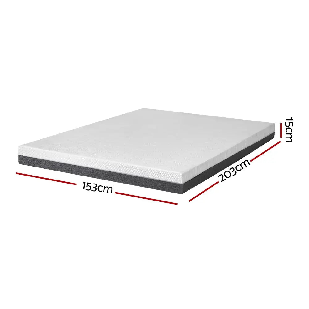 Memory Foam Mattress Bed Cool Gel Non Spring 15cm Queen