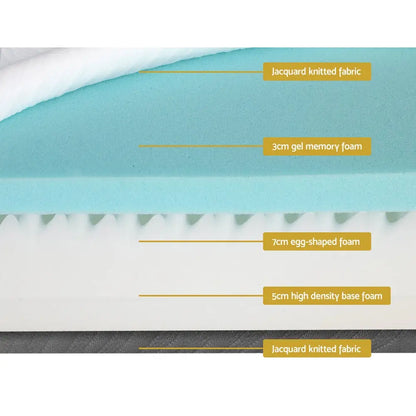 Memory Foam Mattress Bed Cool Gel Non Spring 15cm Queen
