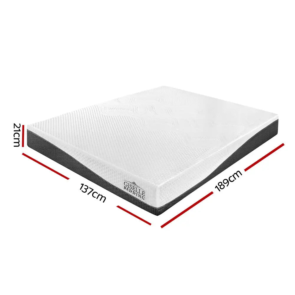 Memory Foam Mattress Bed Cool Gel Non Spring 21cm Double