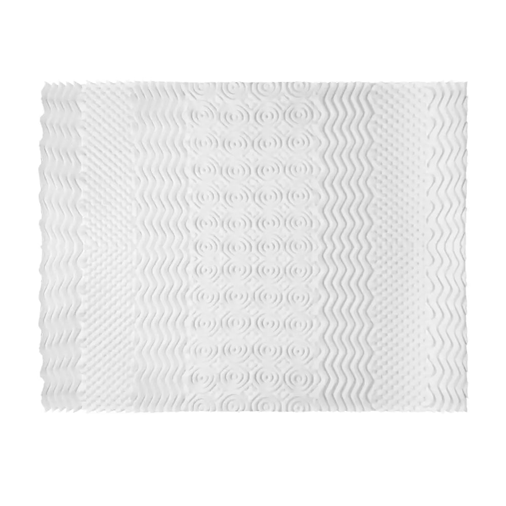 Memory Foam Mattress Topper 7-zone Airflow Pad 8cm Queen White
