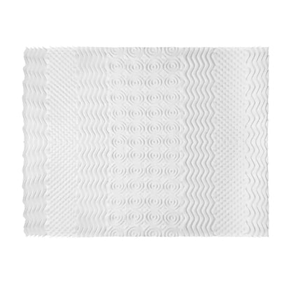 Memory Foam Mattress Topper 7-zone Airflow Pad 8cm Queen White
