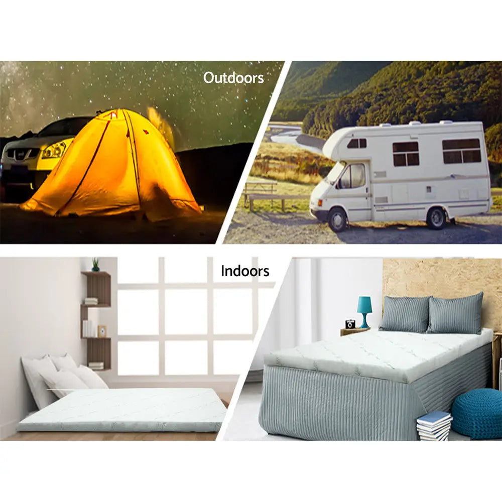 Memory Foam Mattress Topper Cool Gel 8cm Double